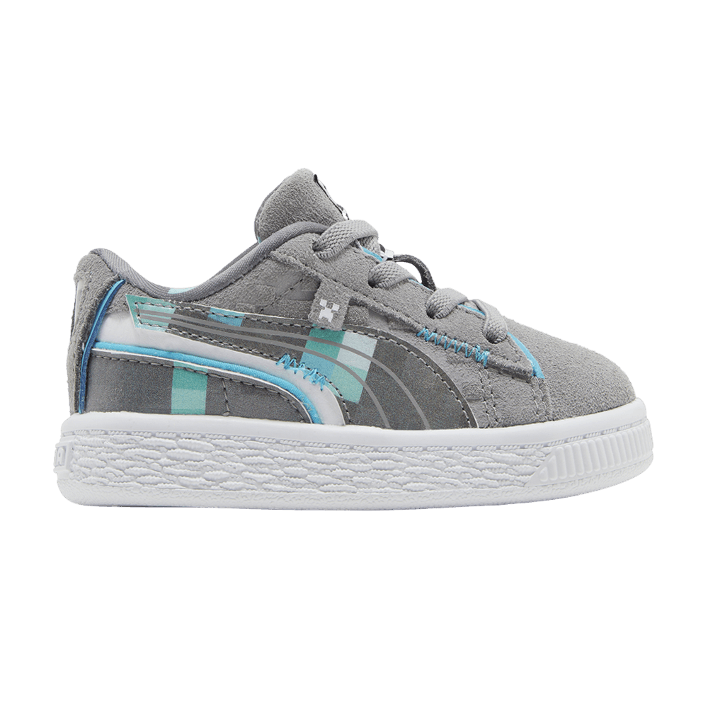 Кроссовки Minecraft x Puma Suede Infant 'Grey Violet Block'
