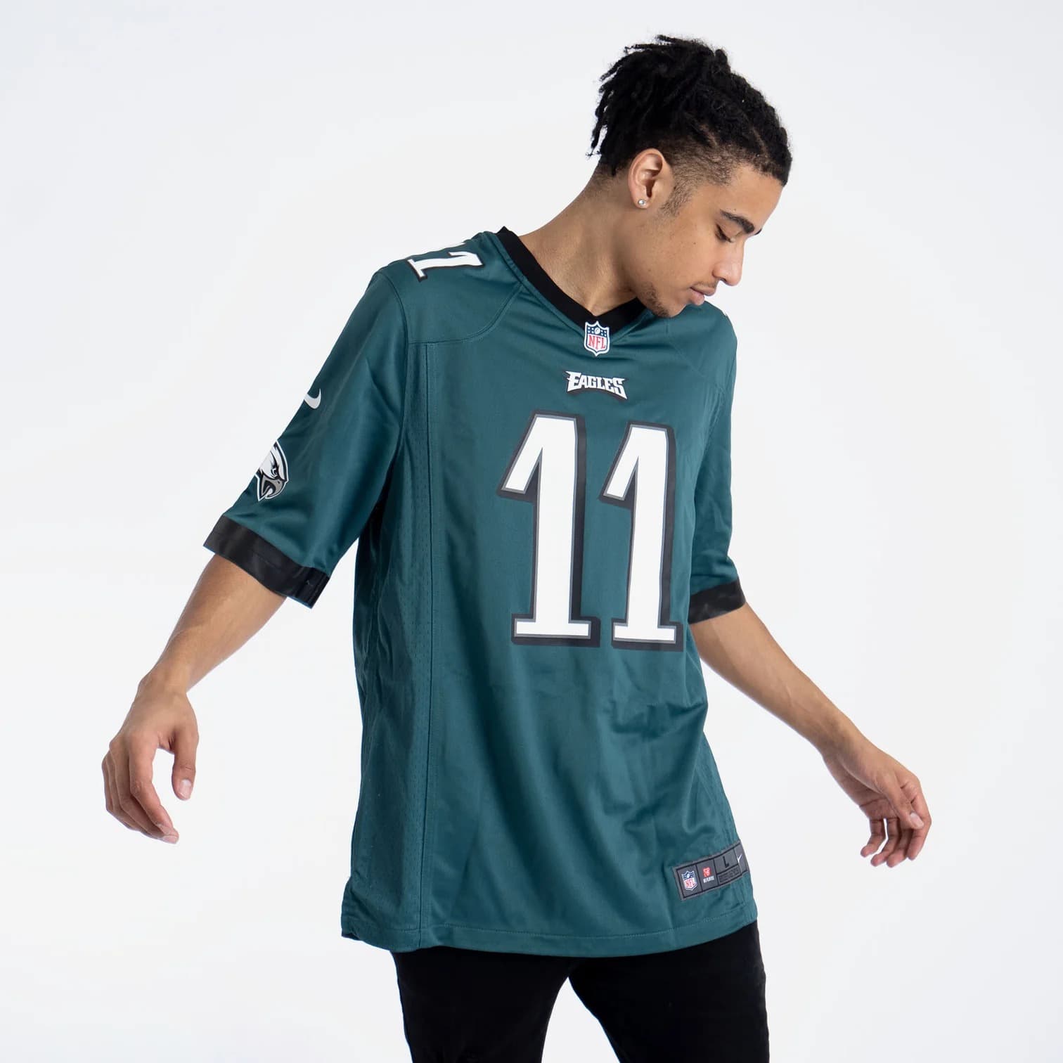 Футболка Nike AJ Brown Philadelphia Eagles Home NFL Game Jersey