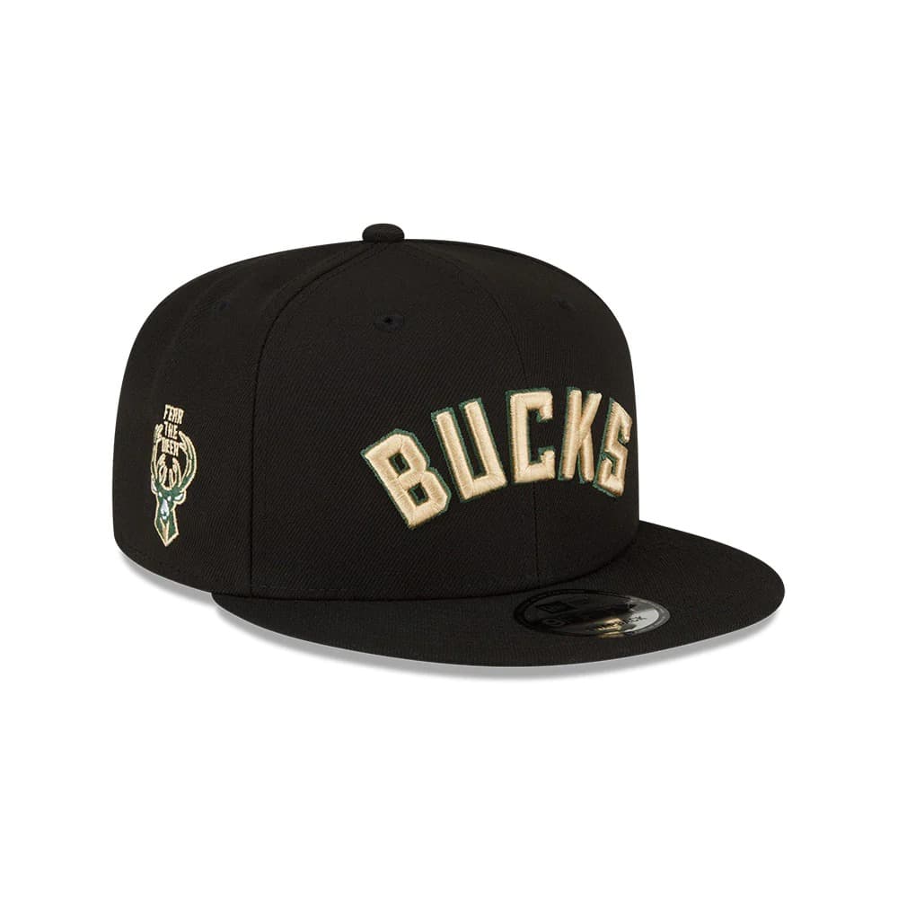 Бейсболка New Era Milwaukee Bucks 9FIFTY 2024 Statement Edition NBA Snapback Hat
