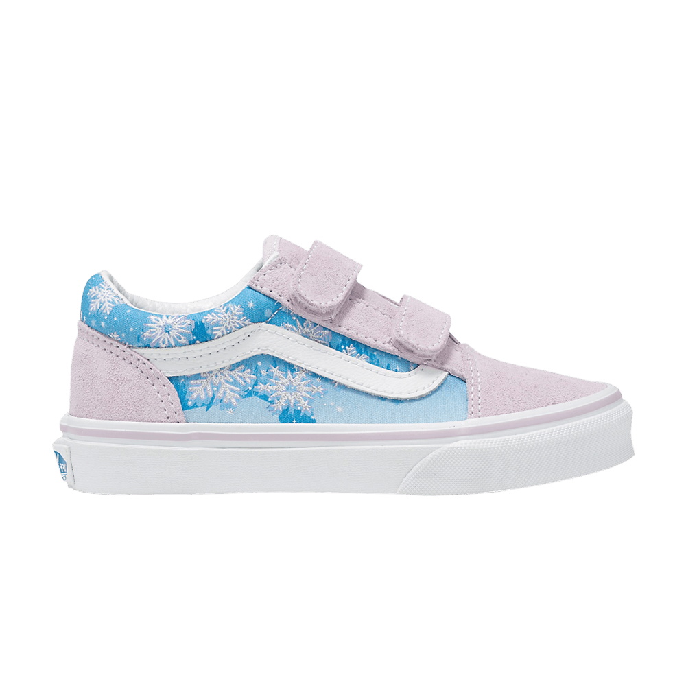Кроссовки Vans Slip-On V Kids 'Snowflakes - Winter Wonderland Blue'