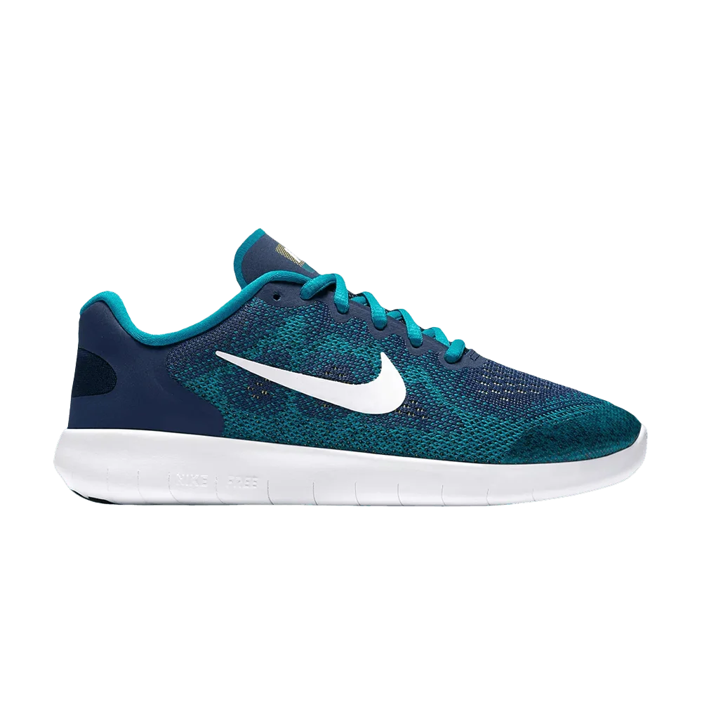 Кроссовки Nike Free RN 2017 GS 'Binary Blue Turbo Green'
