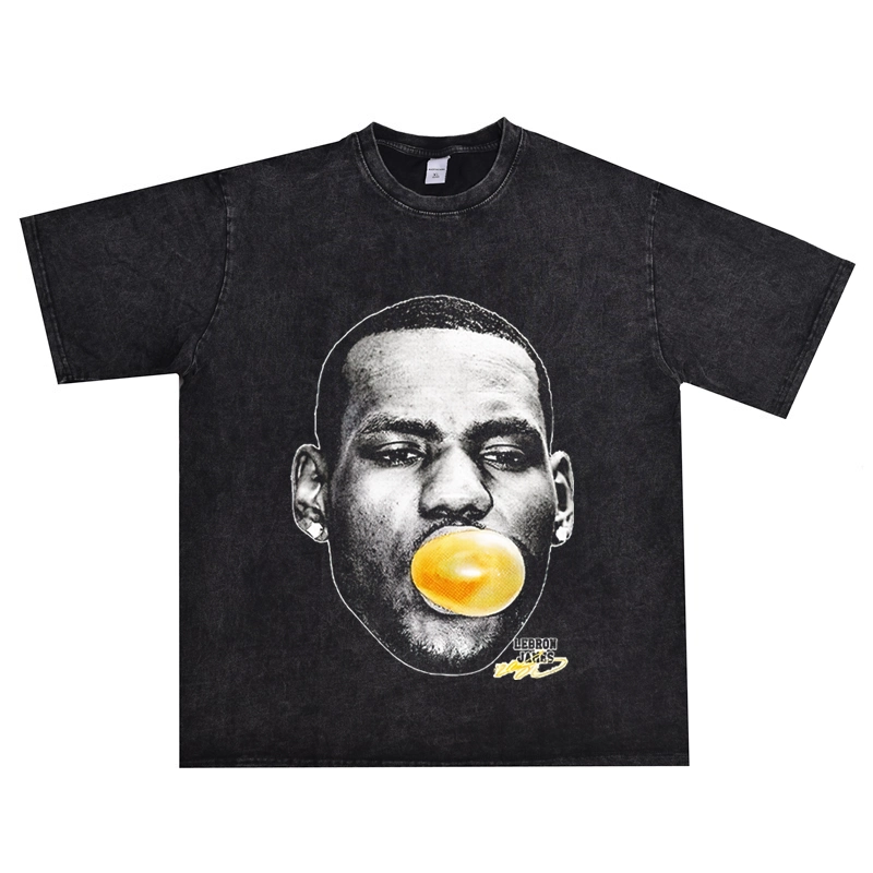 Футболка Vintage Washed LeBron James Basketball T-Shirt