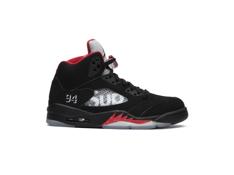Кроссовки Supreme x Air Jordan 5 Retro 'Black'