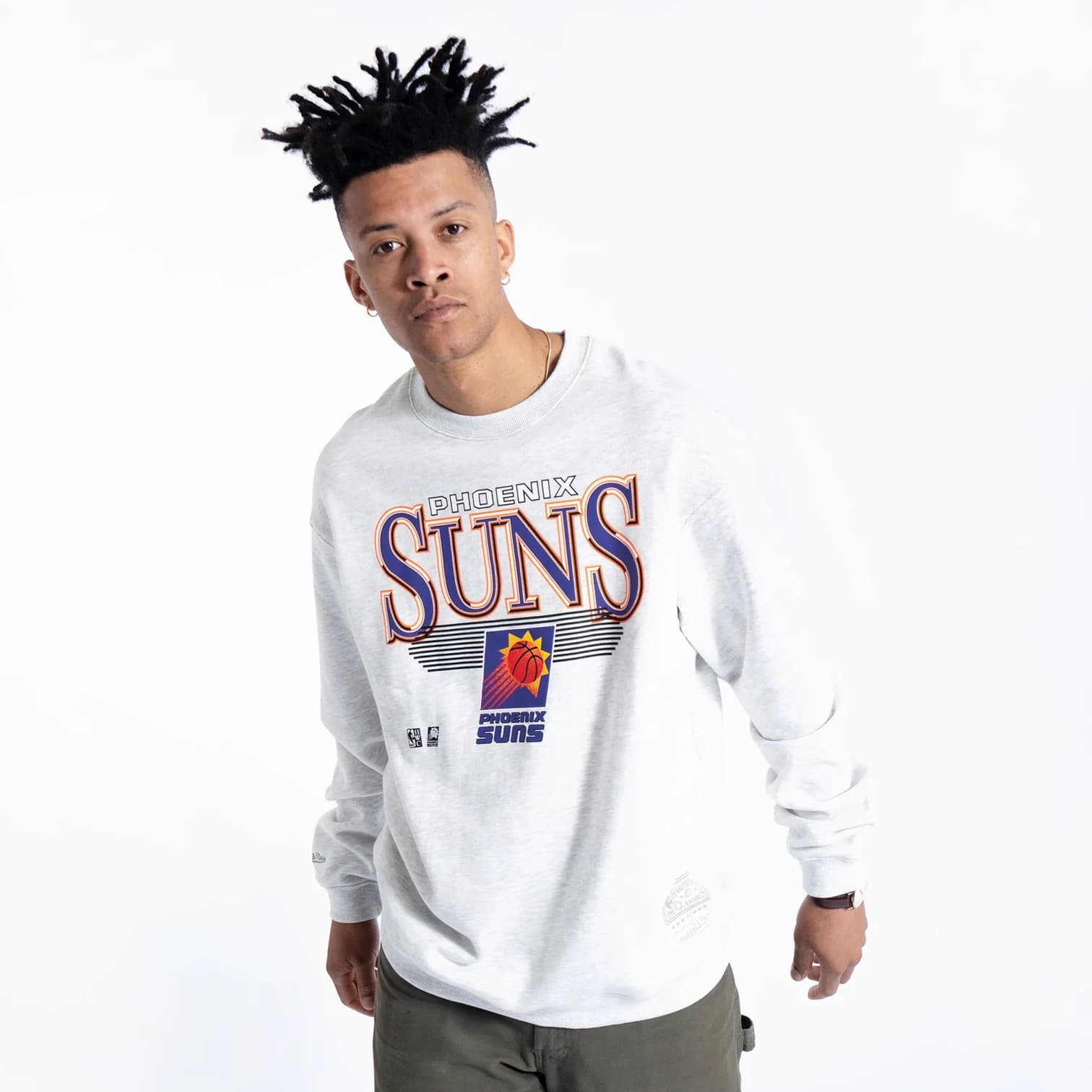 Футболка Mitchell & Ness Phoenix Suns Underscore Wordmark NBA Crew Neck Jumper