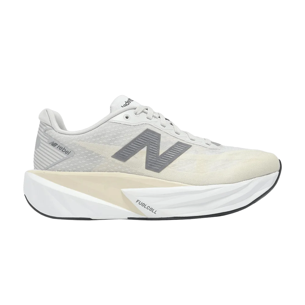 Кроссовки New Balance Fuelcell Rebel V5 2E Wide 'Grey Matter Linen White'