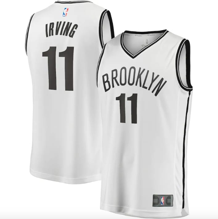 Баскетбольная джерси Brooklyn Nets #11 Kyrie Irving 2019 Fast Break Icon White Jersey