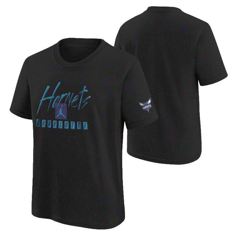 Баскетбольная футболка Nike Charlotte Hornets 2024 City Edition Courtside 1 Youth NBA T-Shirt