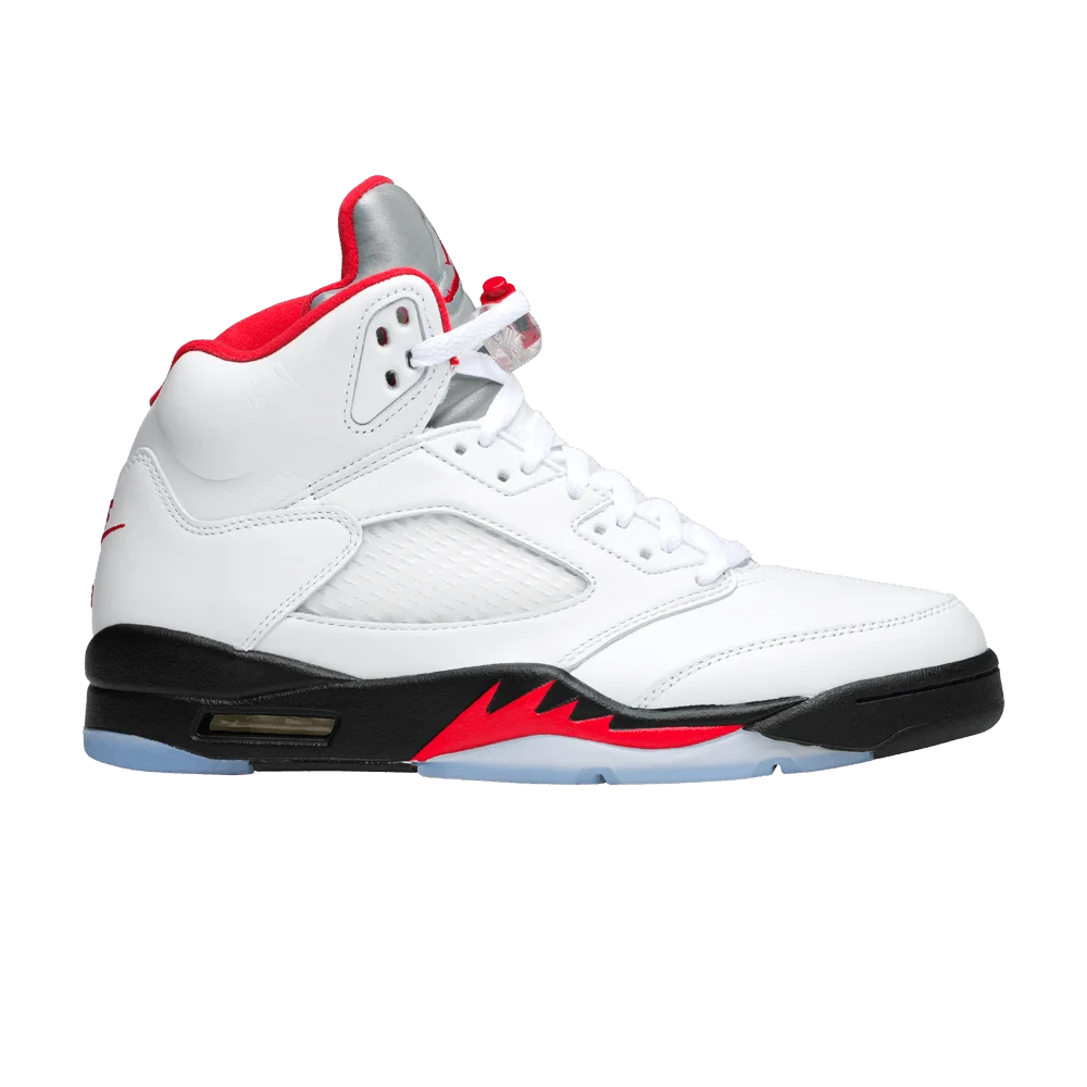 Кроссовки Air Jordan 5 Retro 'White Fire Red' 2020