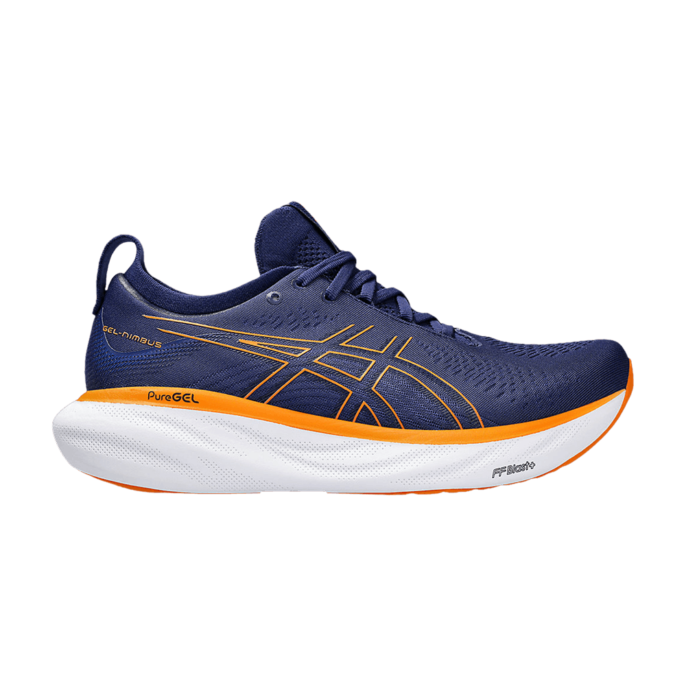 Кроссовки Asics Gel Nimbus 25 Wide 'Deep Ocean Bright Orange'