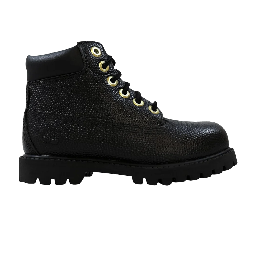 Кроссовки Timberland 6 Inch Premium Boot Toddler 'Black Basketball Leather'