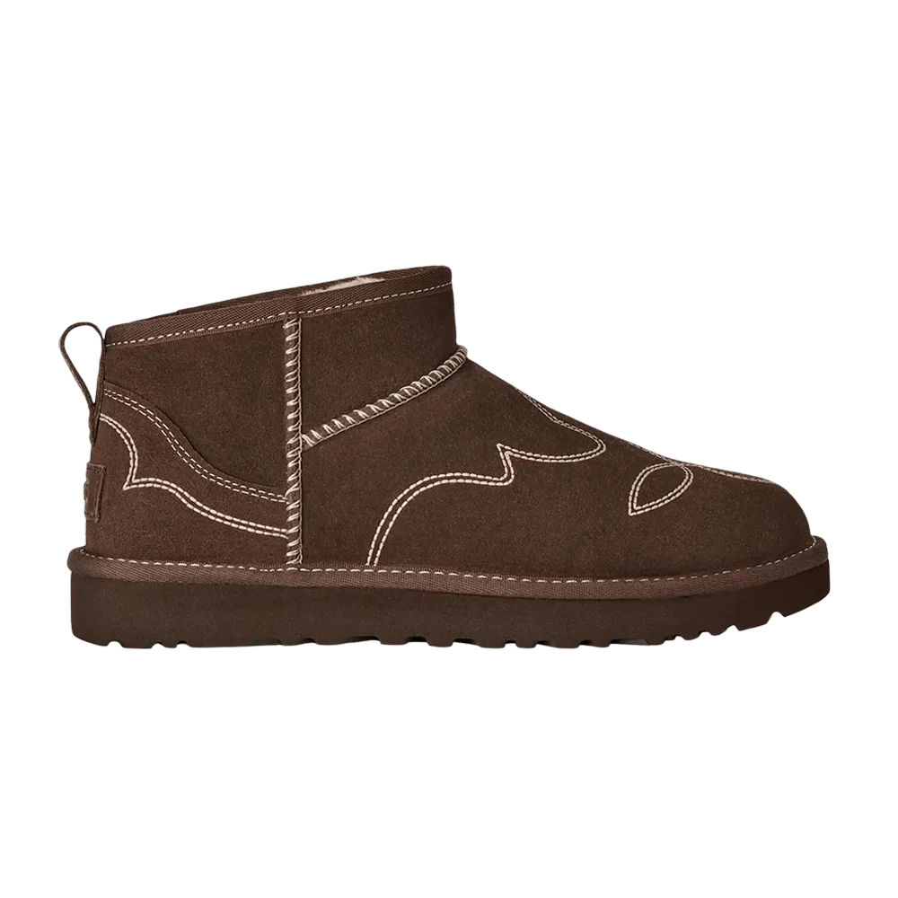 Ботинки UGG Wmns Classic Ultra Mini Western 'Burnt Cedar'