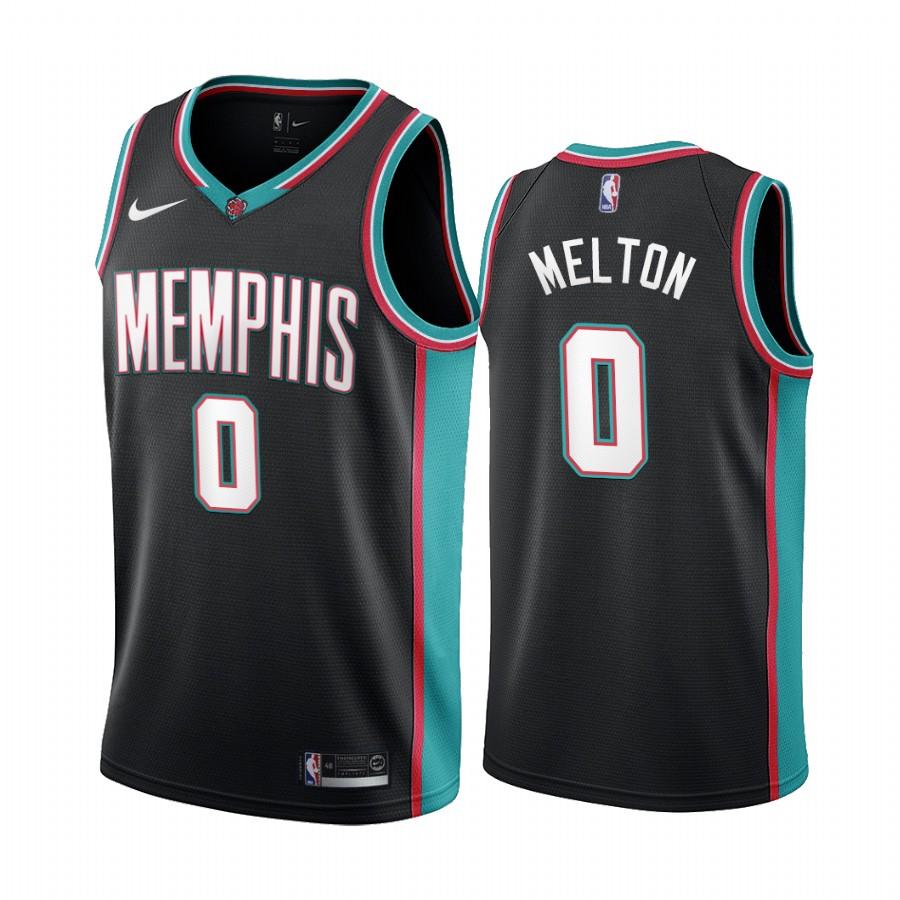 Баскетбольная джерси 2020-21 Memphis Grizzlies #0 De’Anthony Melton Classic Edition Black Swingman Jersey
