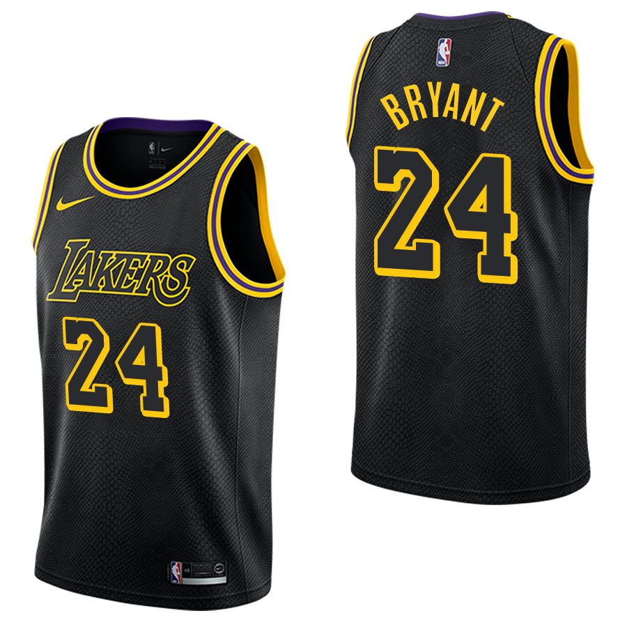 Баскетбольная джерси Los Angeles Lakers Kobe Bryant #24 City Black Retire