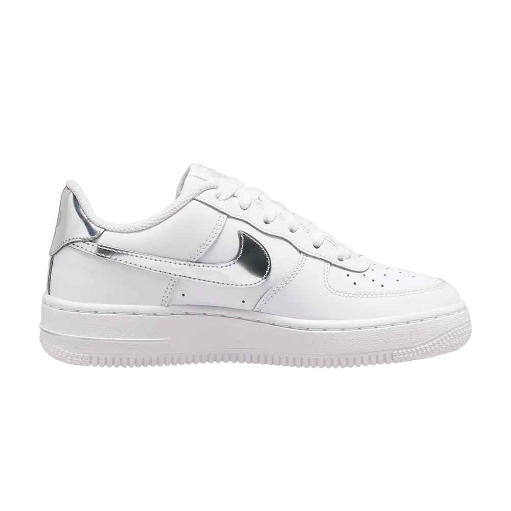 Кроссовки Nike Air Force 1 GS  'White Metallic Silver'