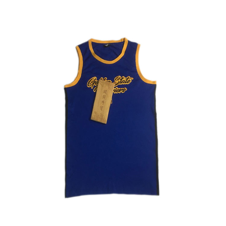 Спортивная майка 2018 Golden State Warriors Retro Style Blue