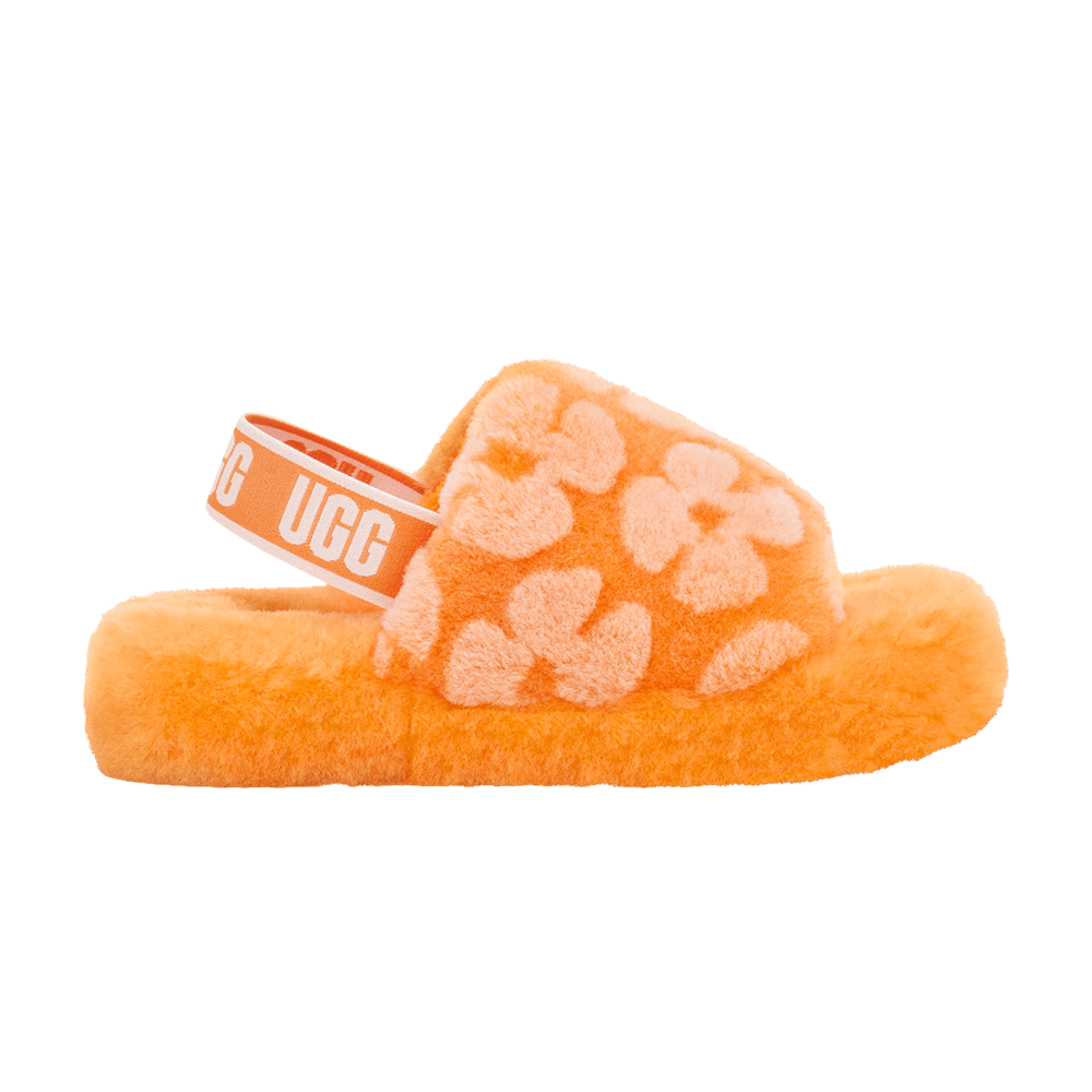 Кроссовки UGG Fluff Yeah Slide Kids 'California Poppy'