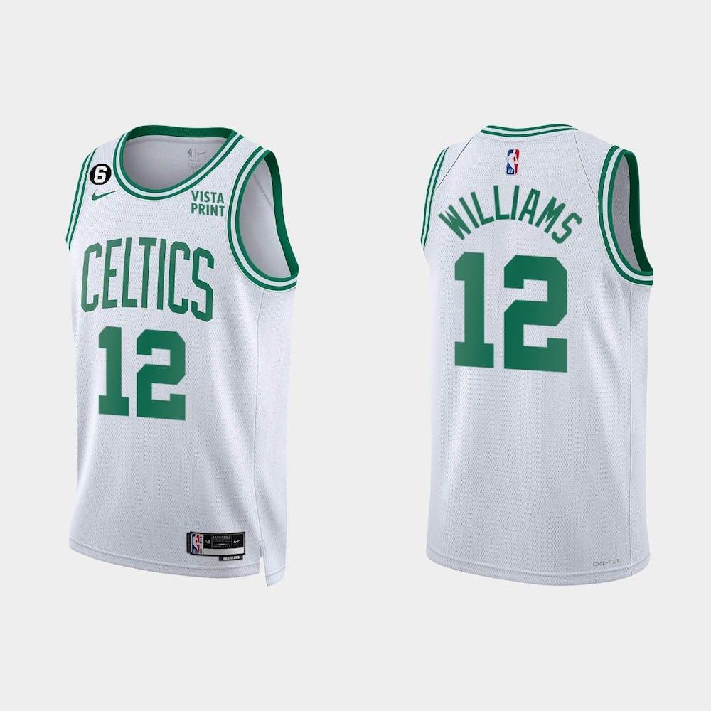 Баскетбольная джерси 2022-23 Boston Celtics #12 Grant Williams Association White Jersey